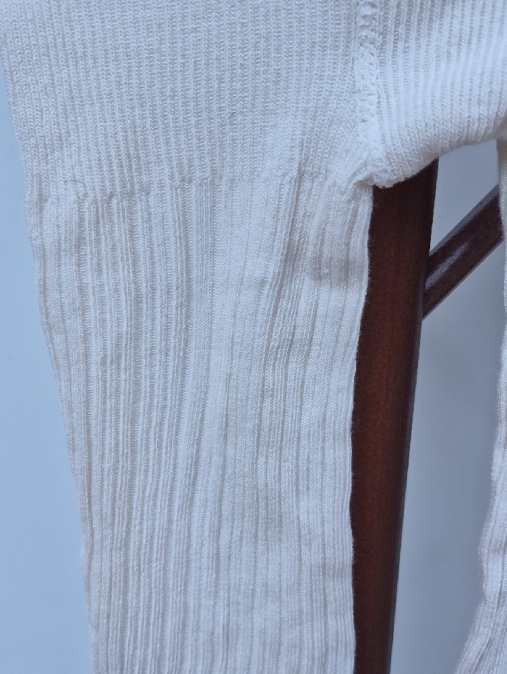 Crewcuts Ribbed Cream Knit Tights - Picture 4 of 7